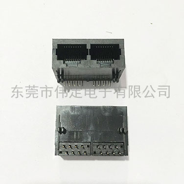 59 1X2全塑雙口RJ45連接器