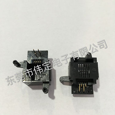 英式電話接口底部插入RJ11 6P6C 6P4C uk電話母座