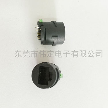 線材專用RJ45連接器帶單LED燈 成型網絡接口